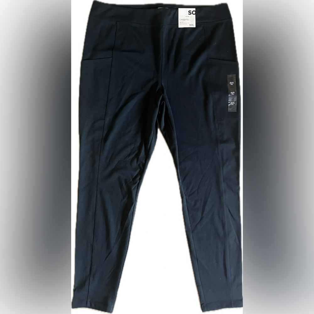 SO Women's Black Luxe High Rise Leggings. New with tags. Size XXL